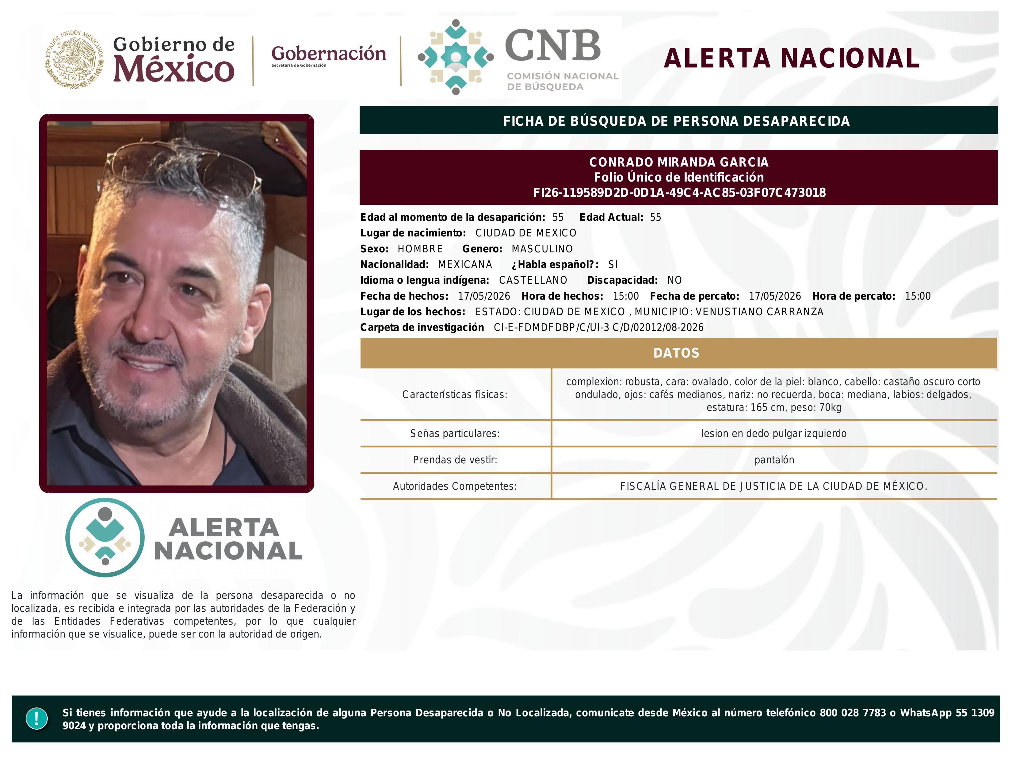 alerta nacional