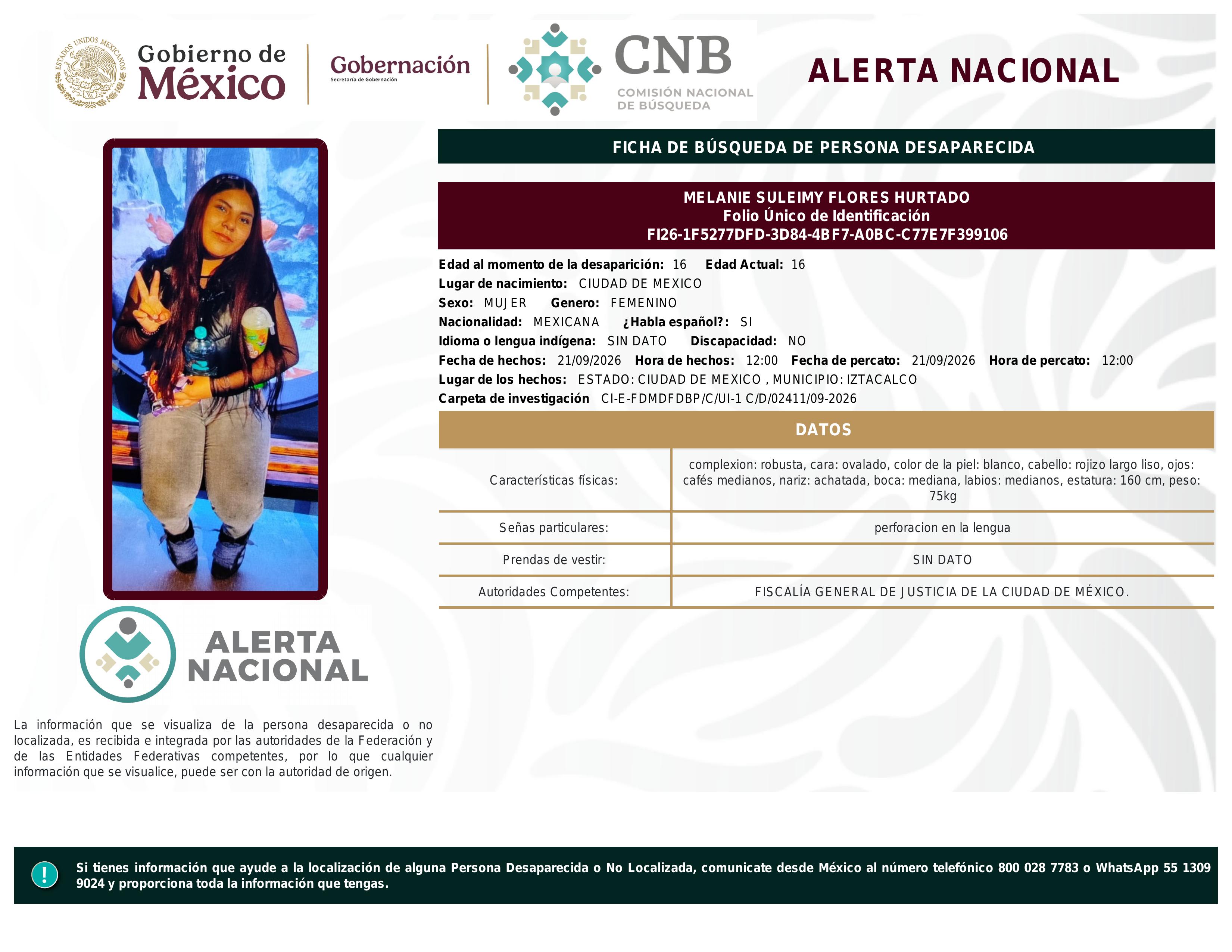 alerta nacional