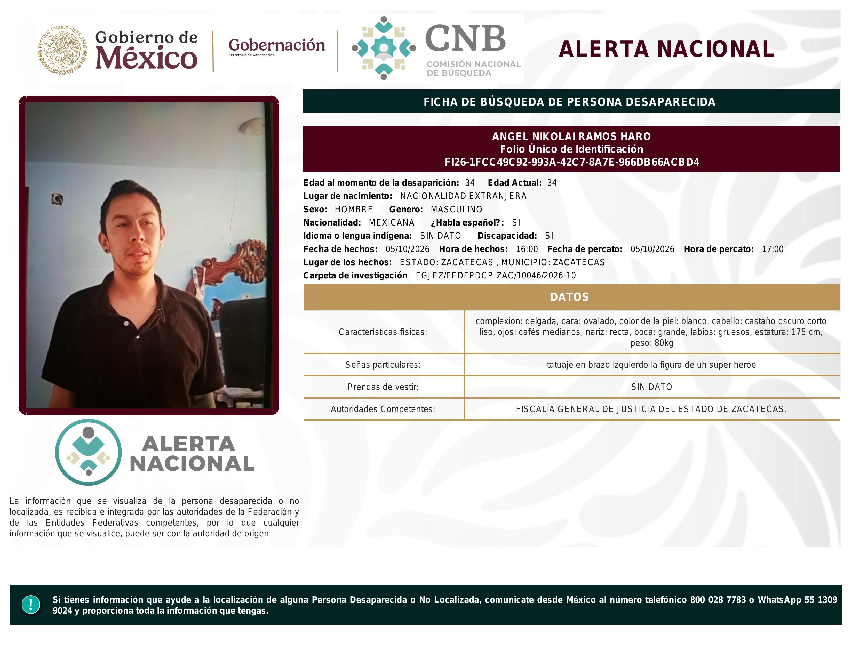 alerta nacional