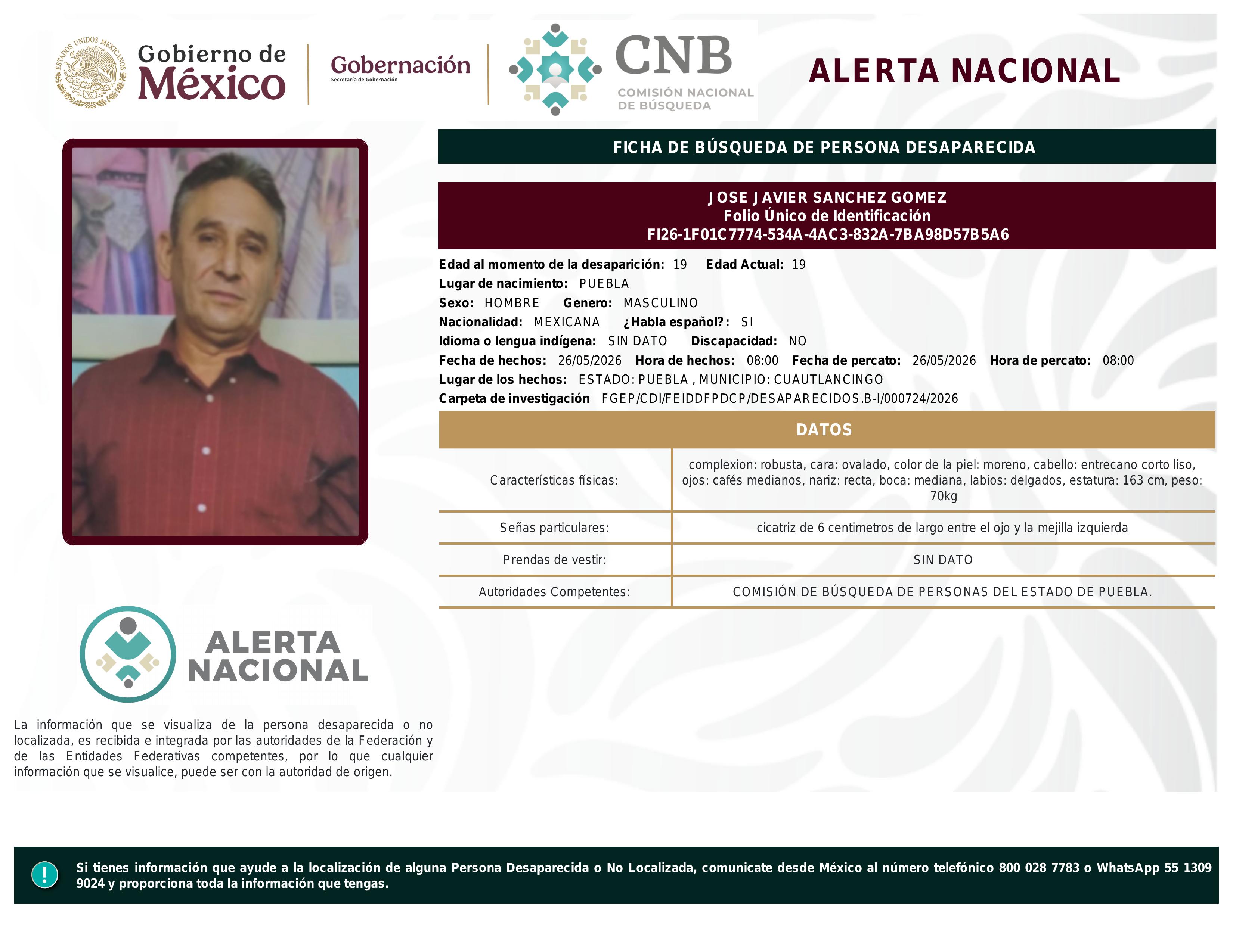 alerta nacional