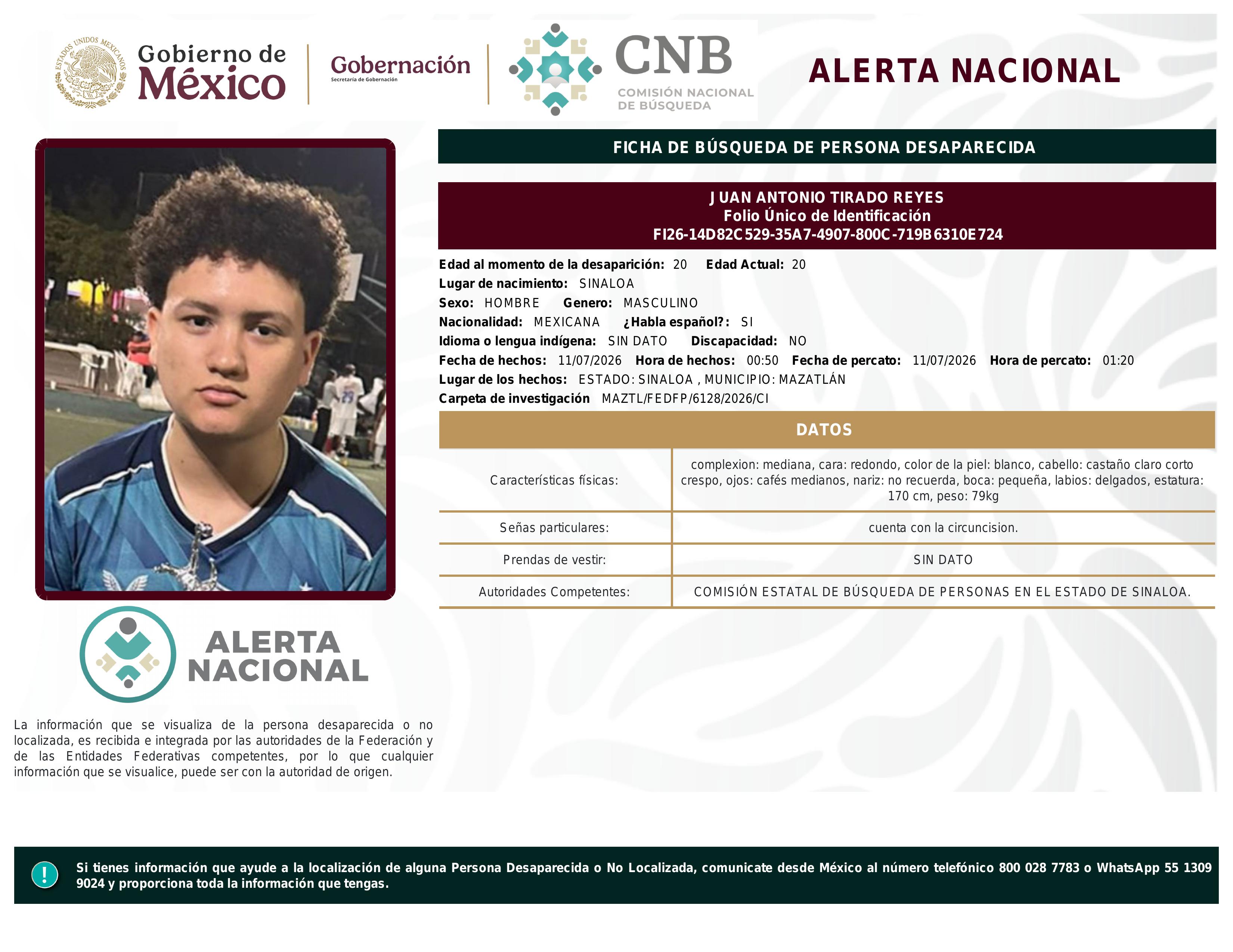 alerta nacional