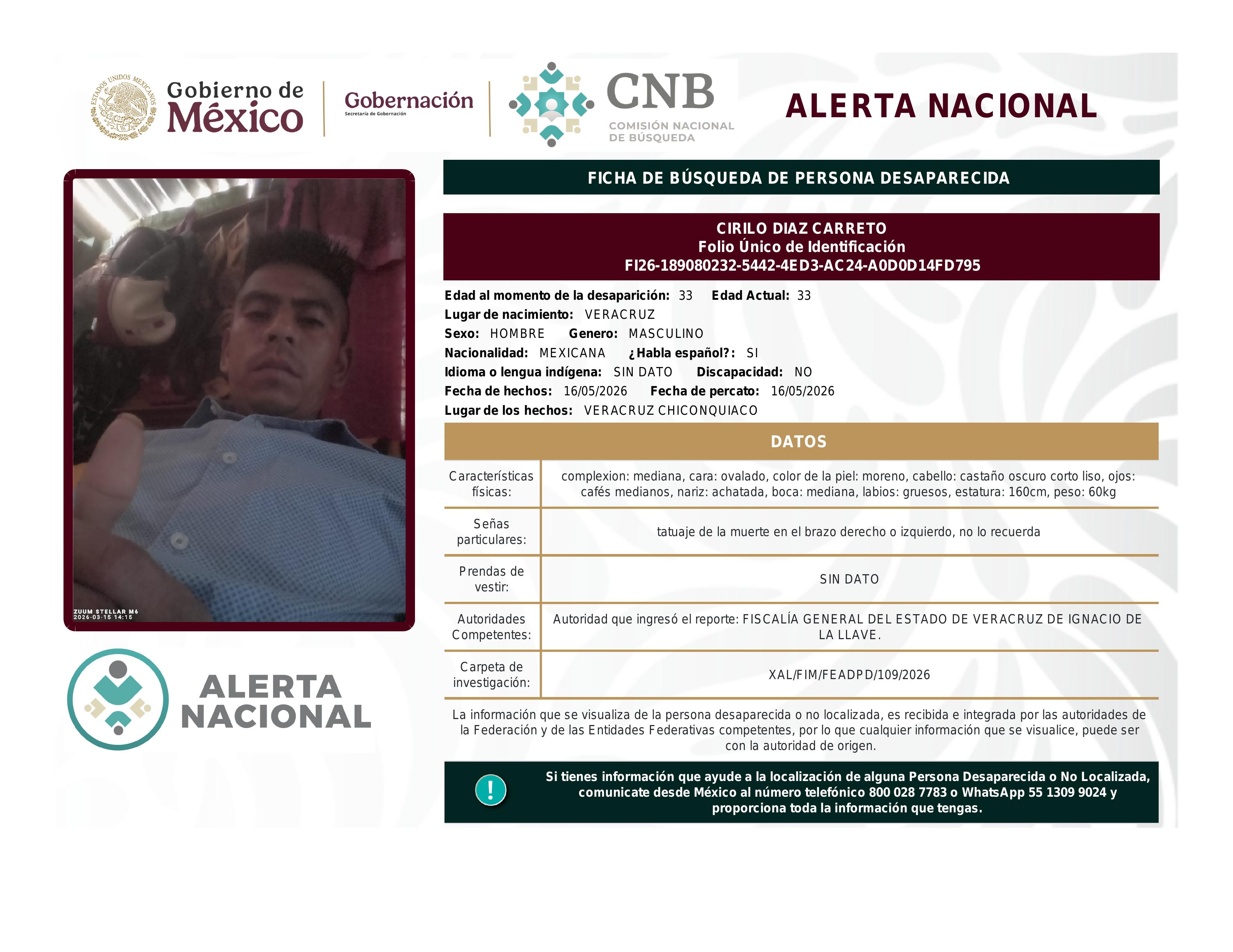 alerta nacional