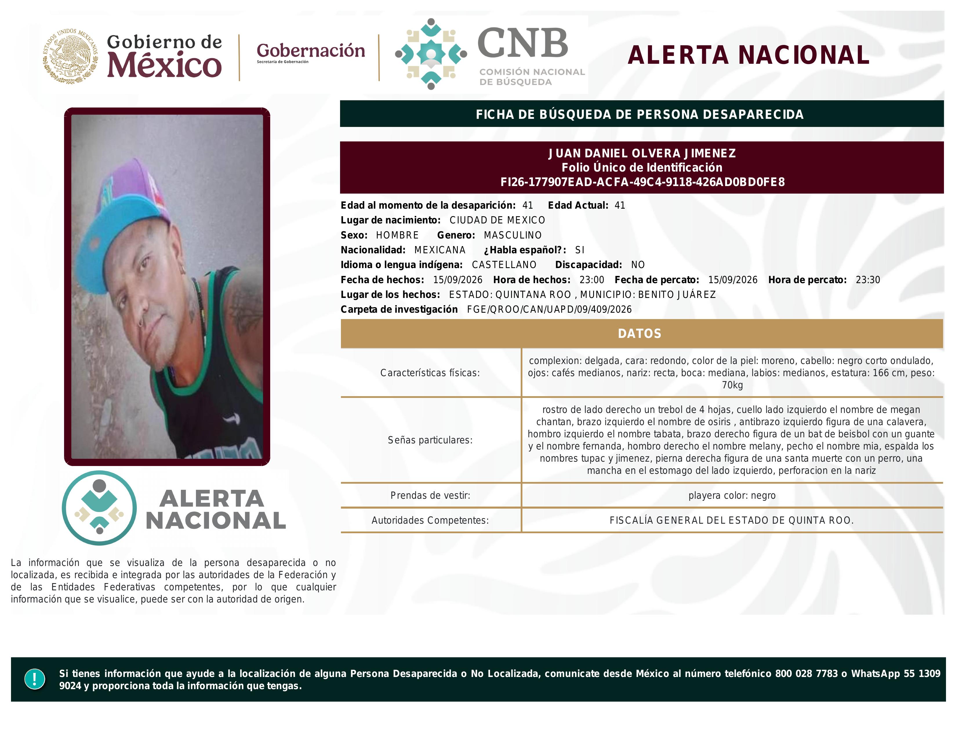 alerta nacional