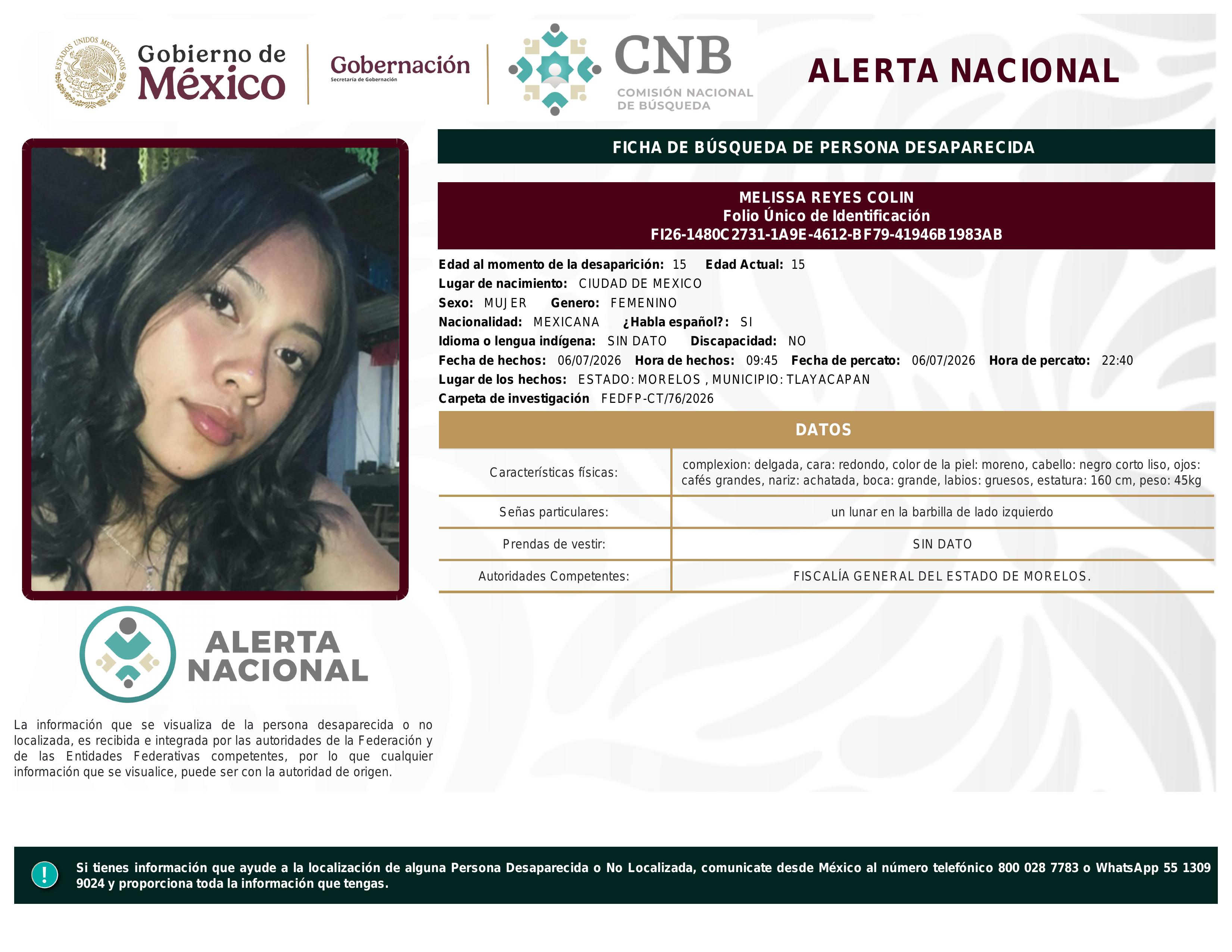 alerta nacional