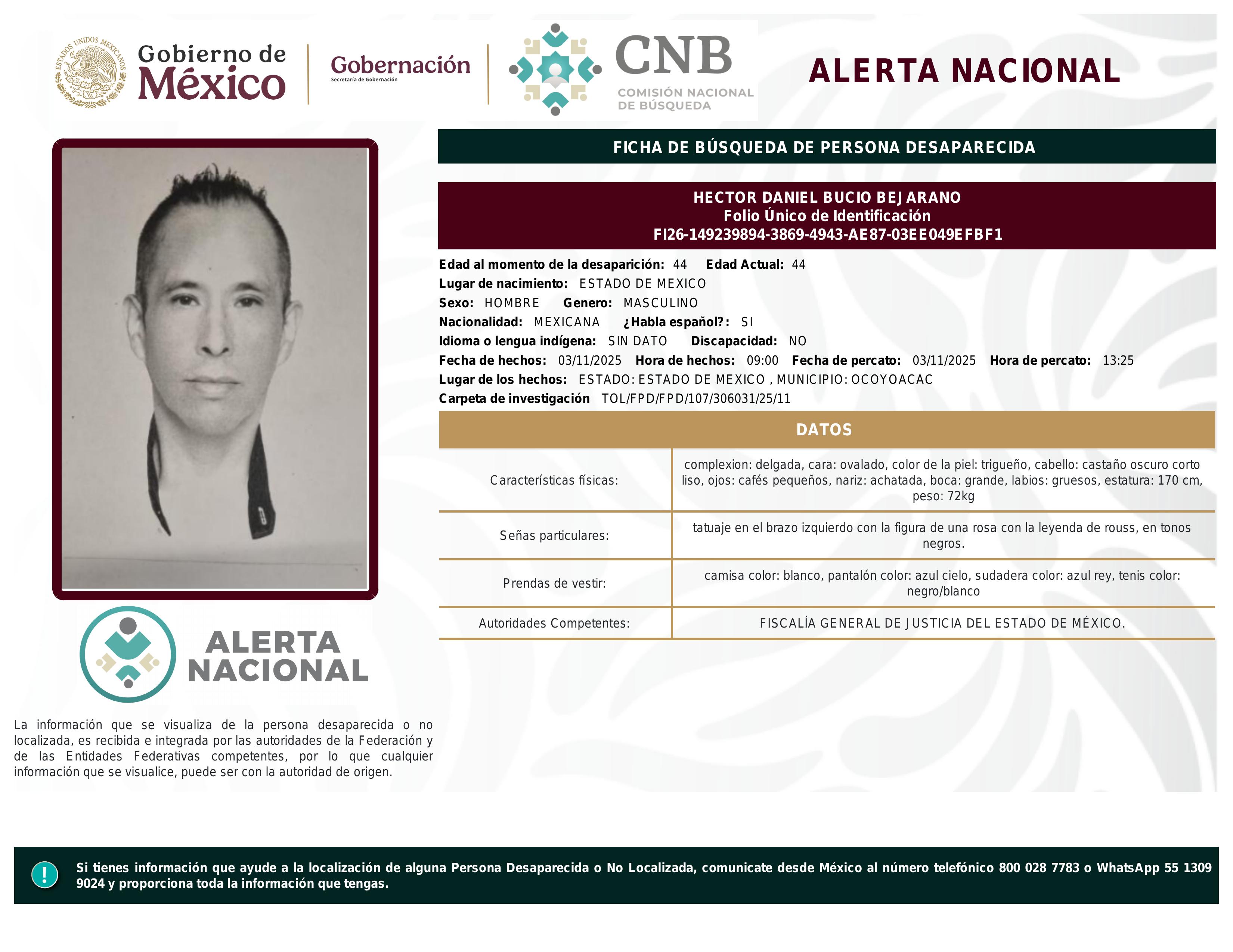 alerta nacional