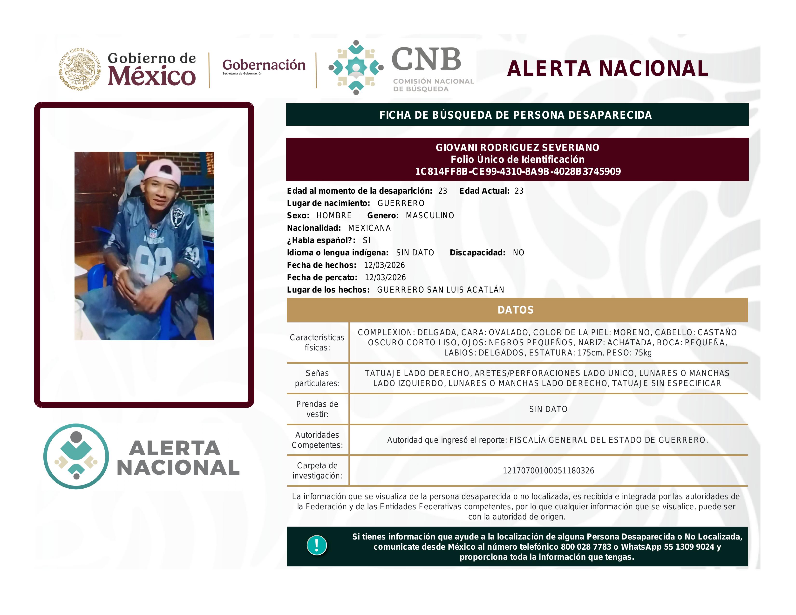 alerta nacional