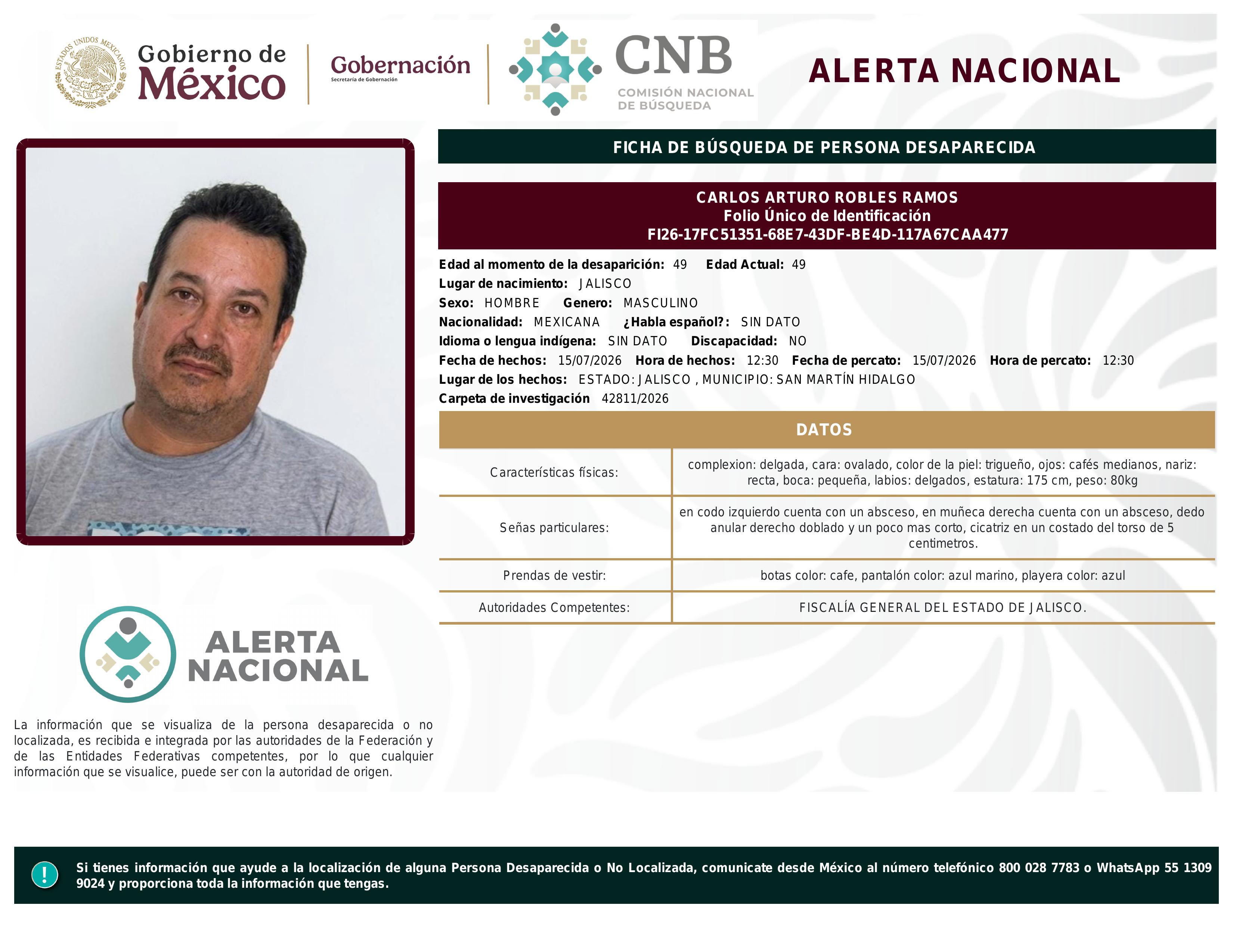 alerta nacional