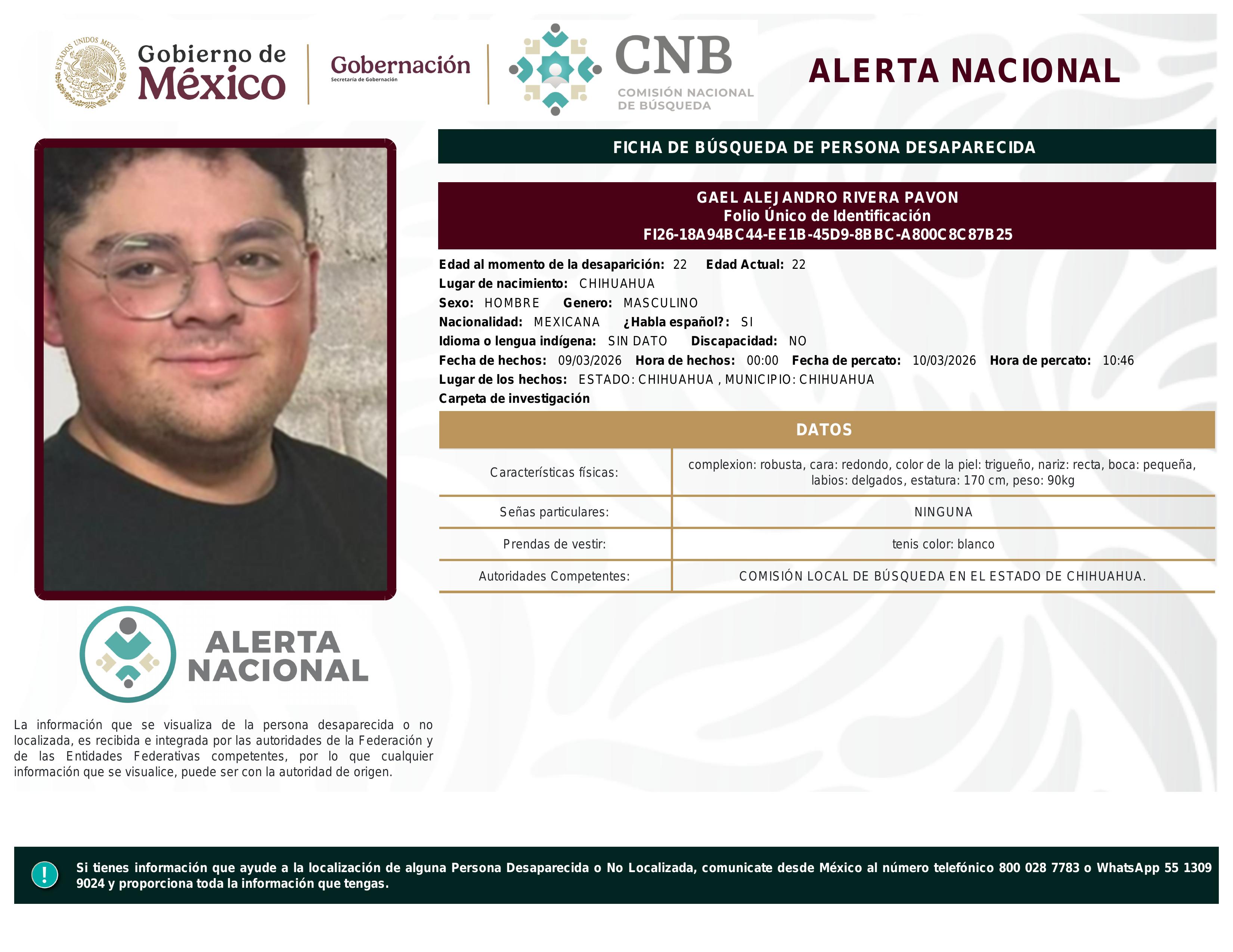 alerta nacional