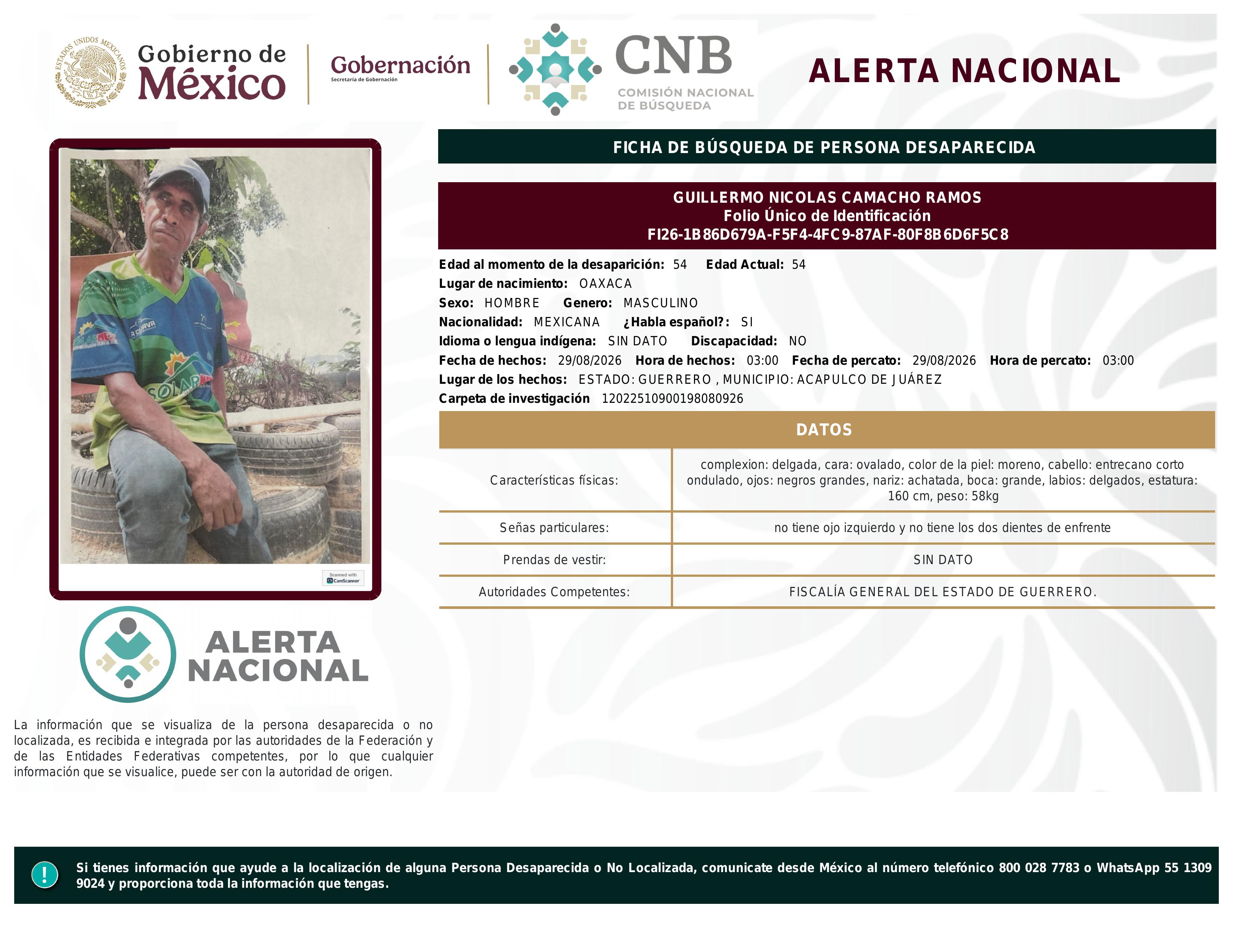 alerta nacional