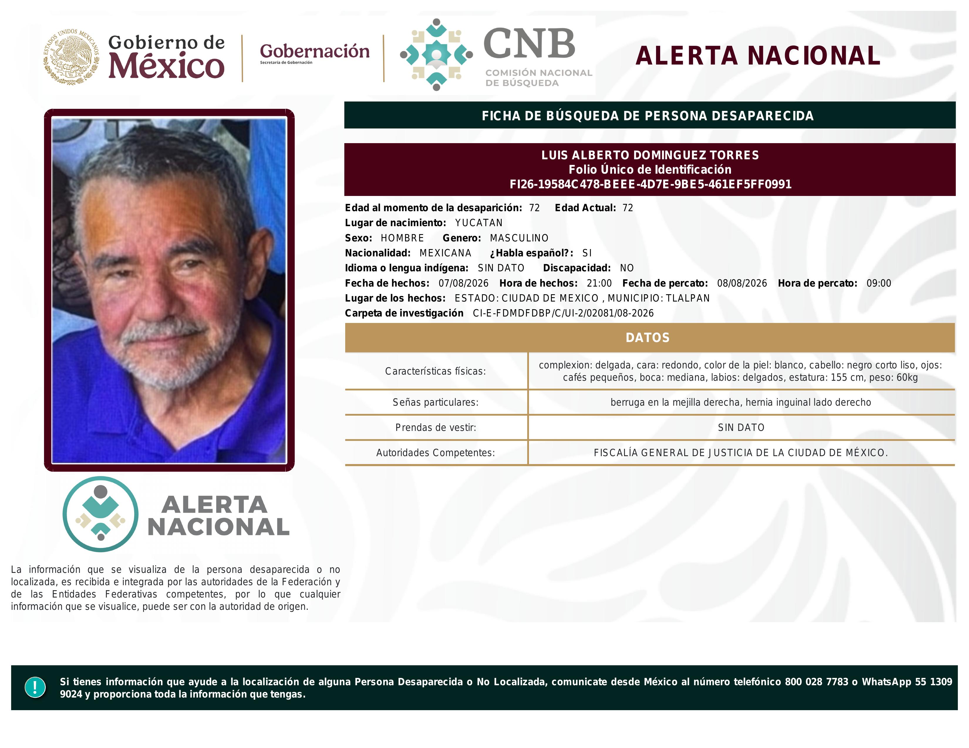 alerta nacional