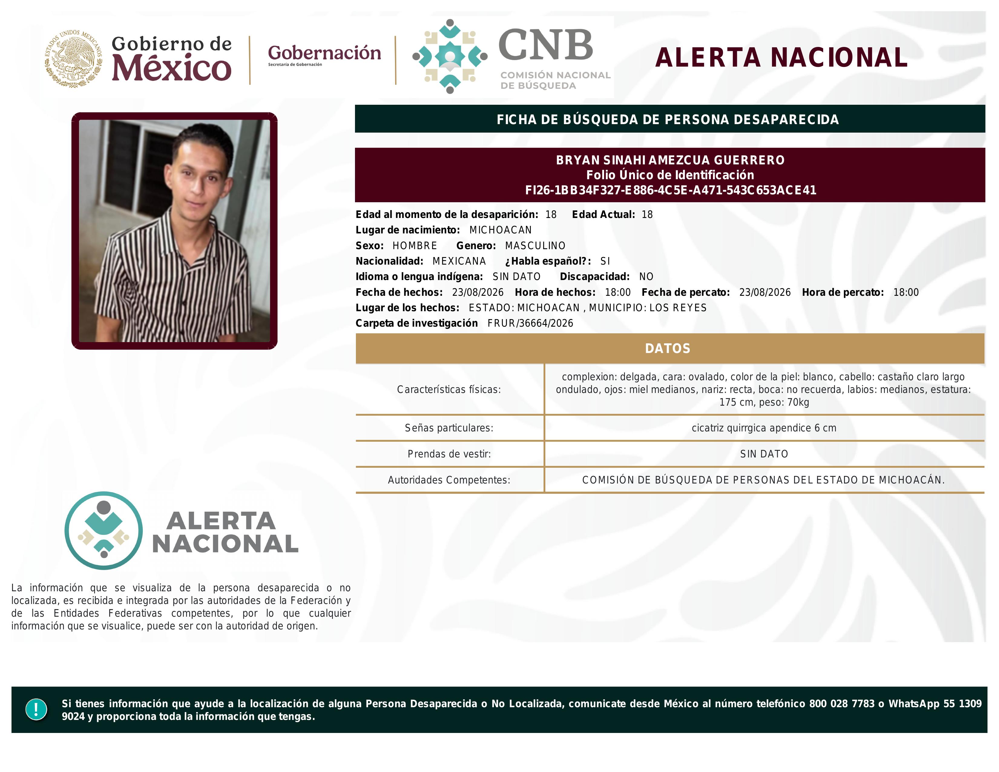 alerta nacional
