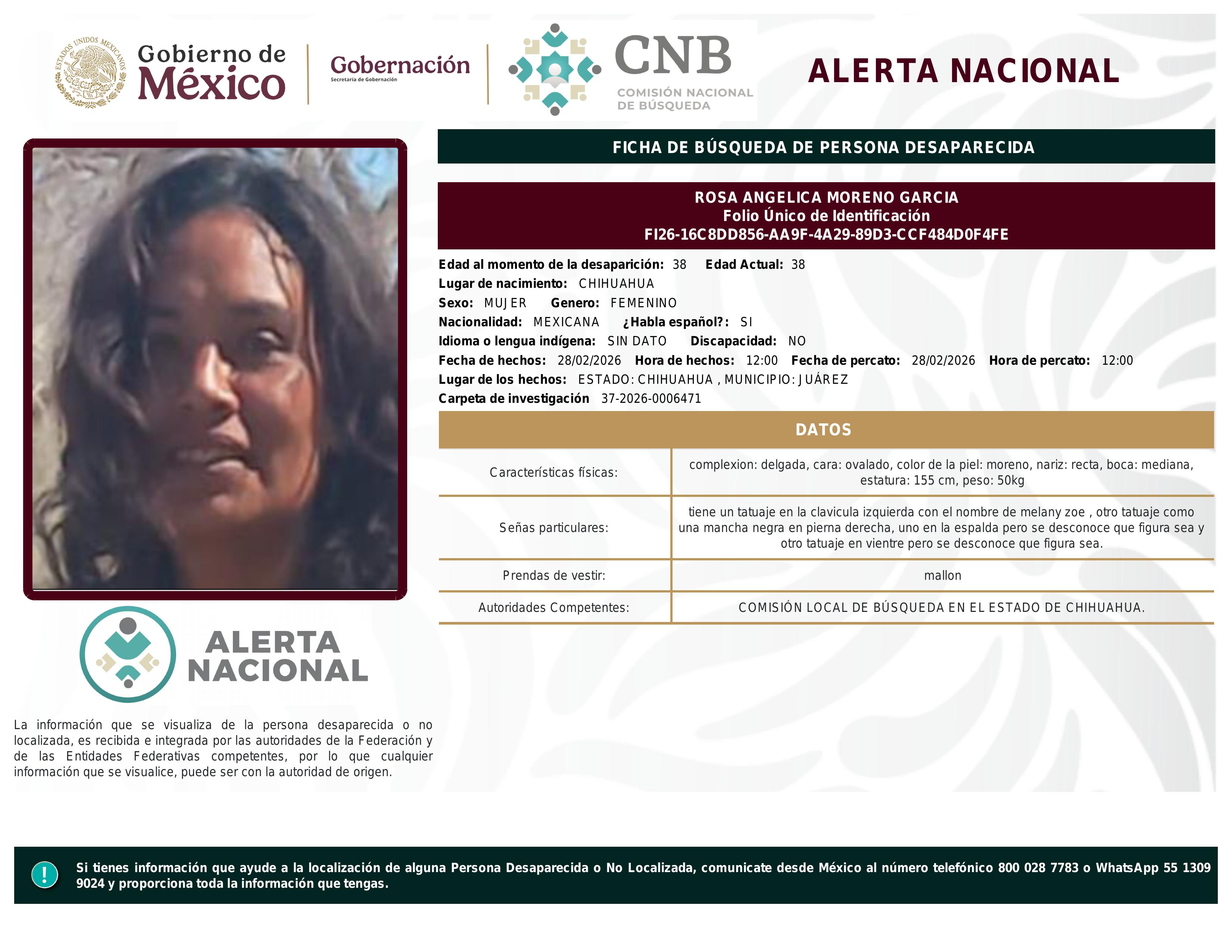 alerta nacional