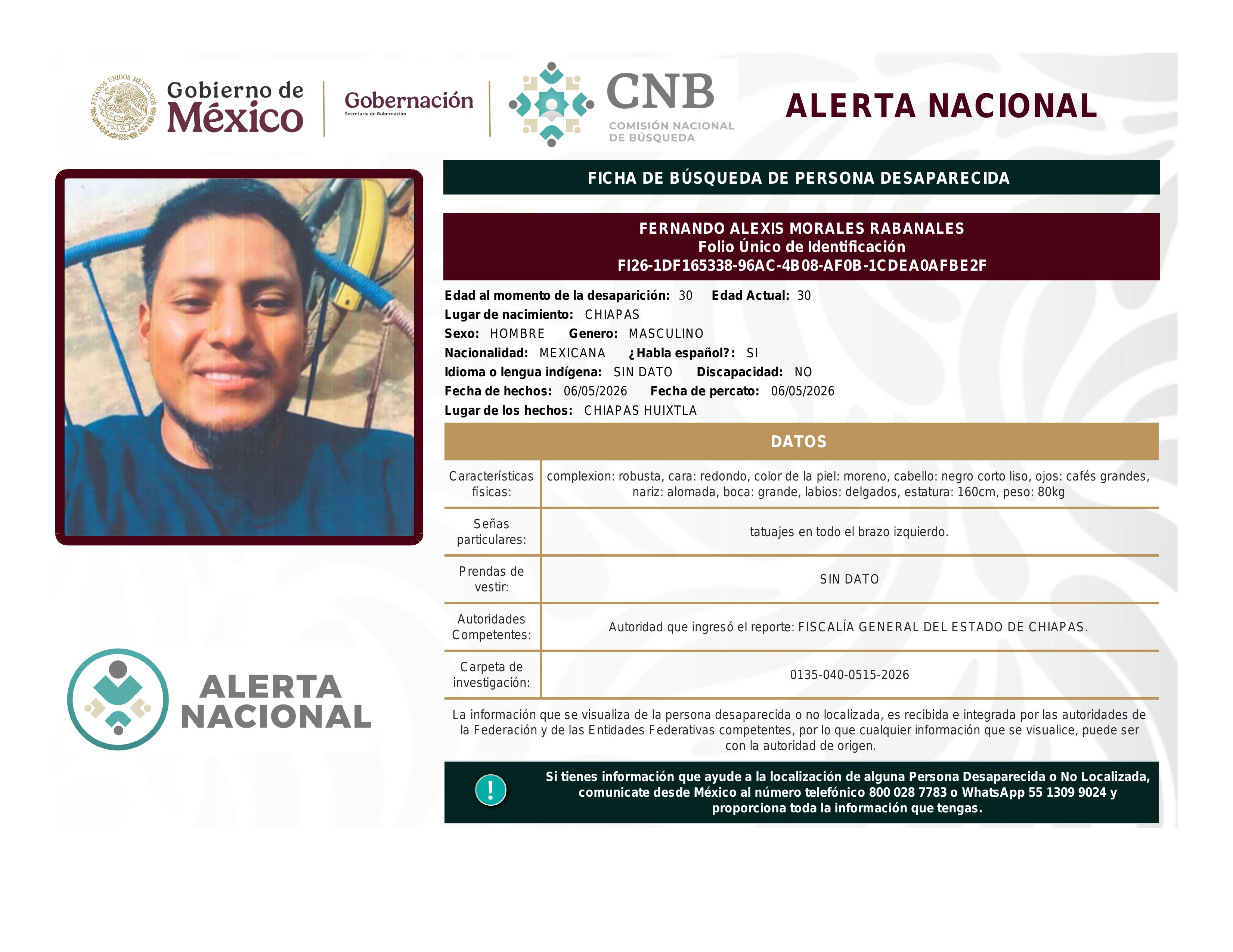 alerta nacional