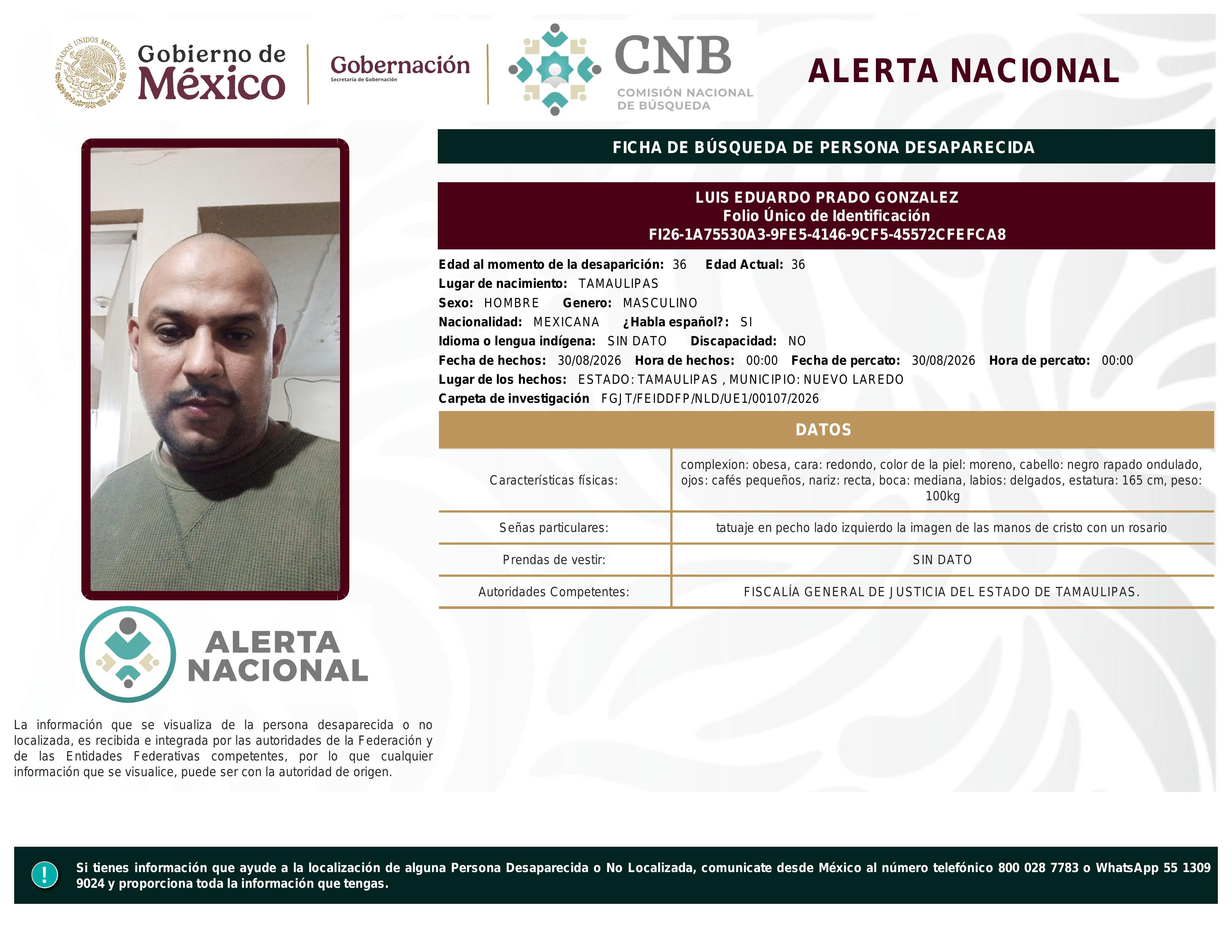 alerta nacional