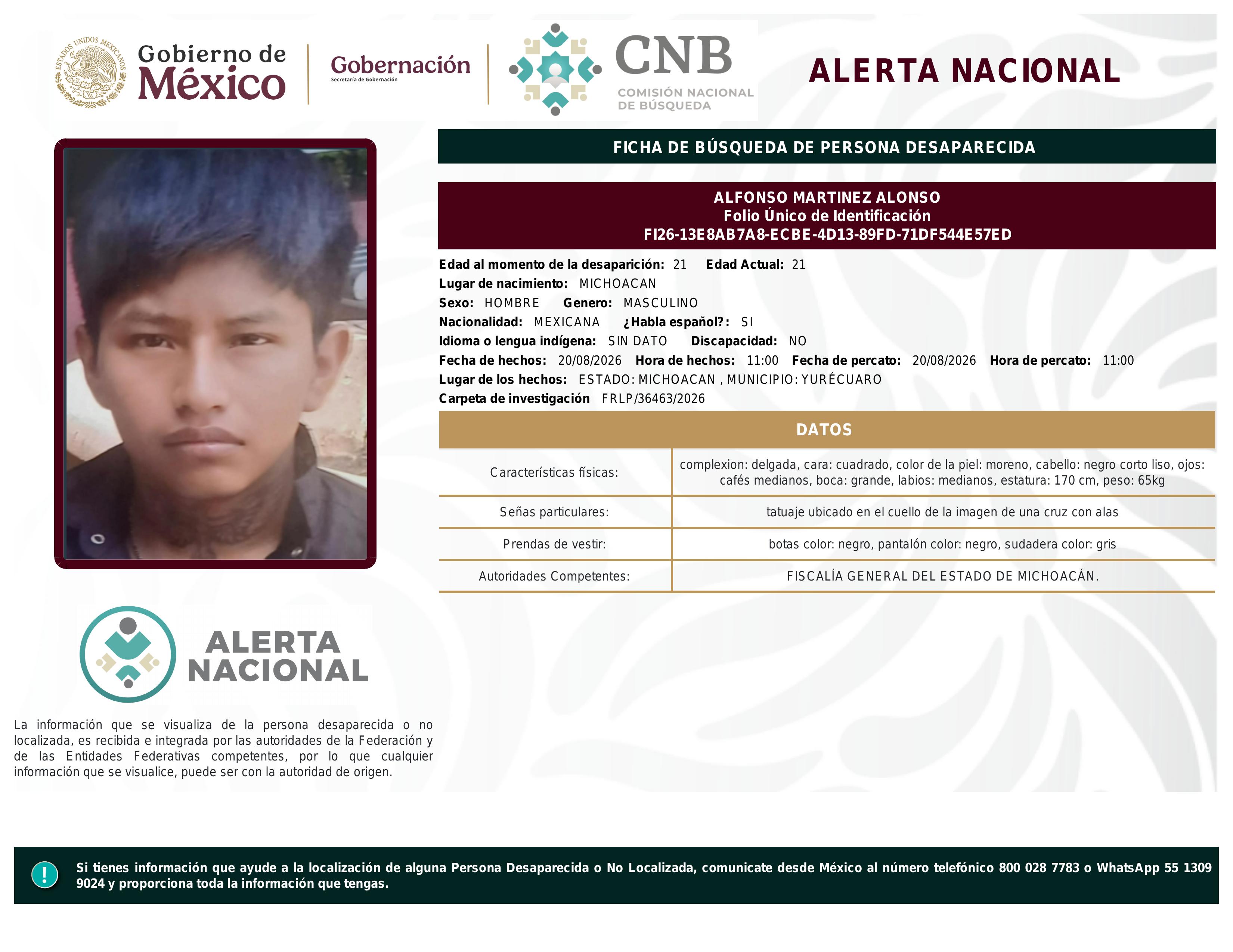 alerta nacional