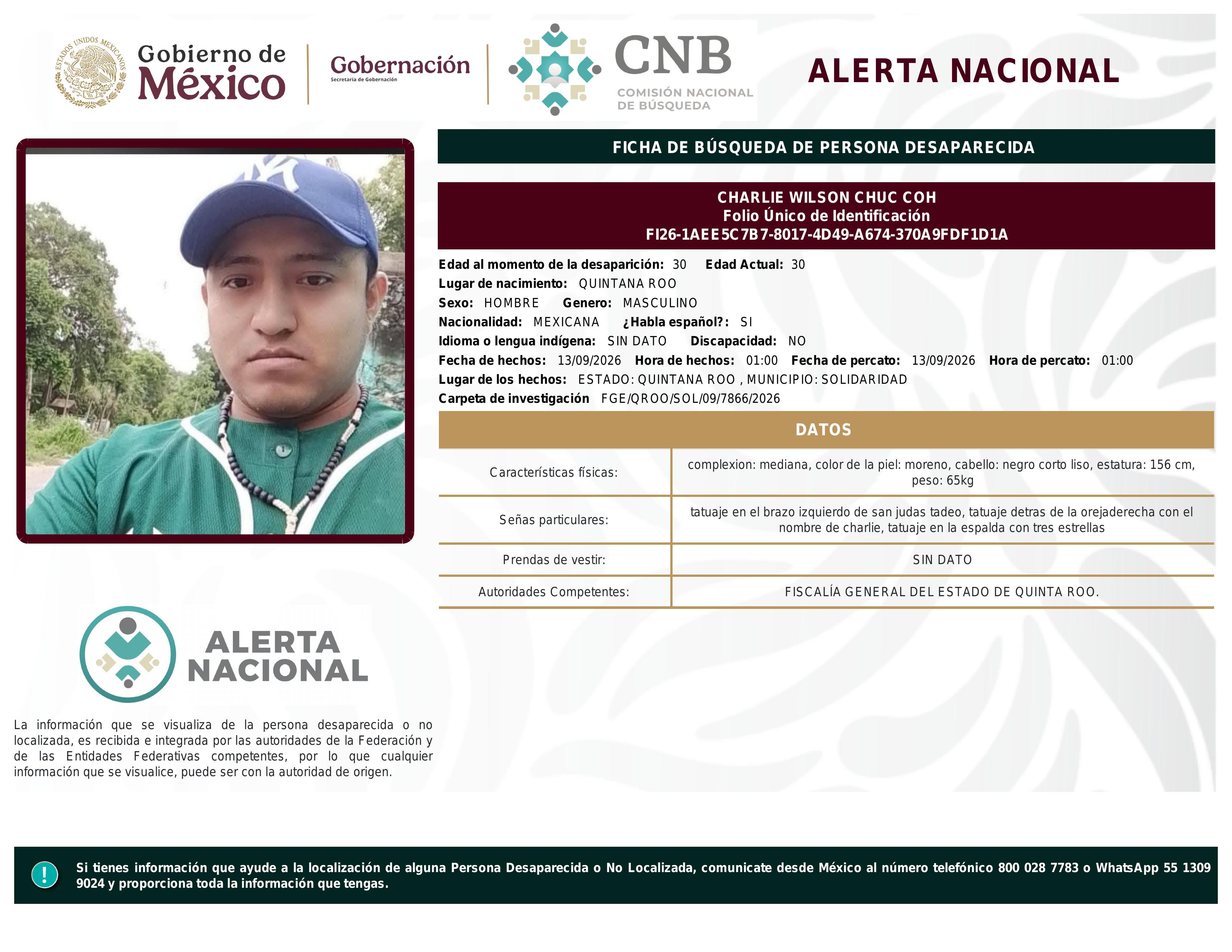 alerta nacional