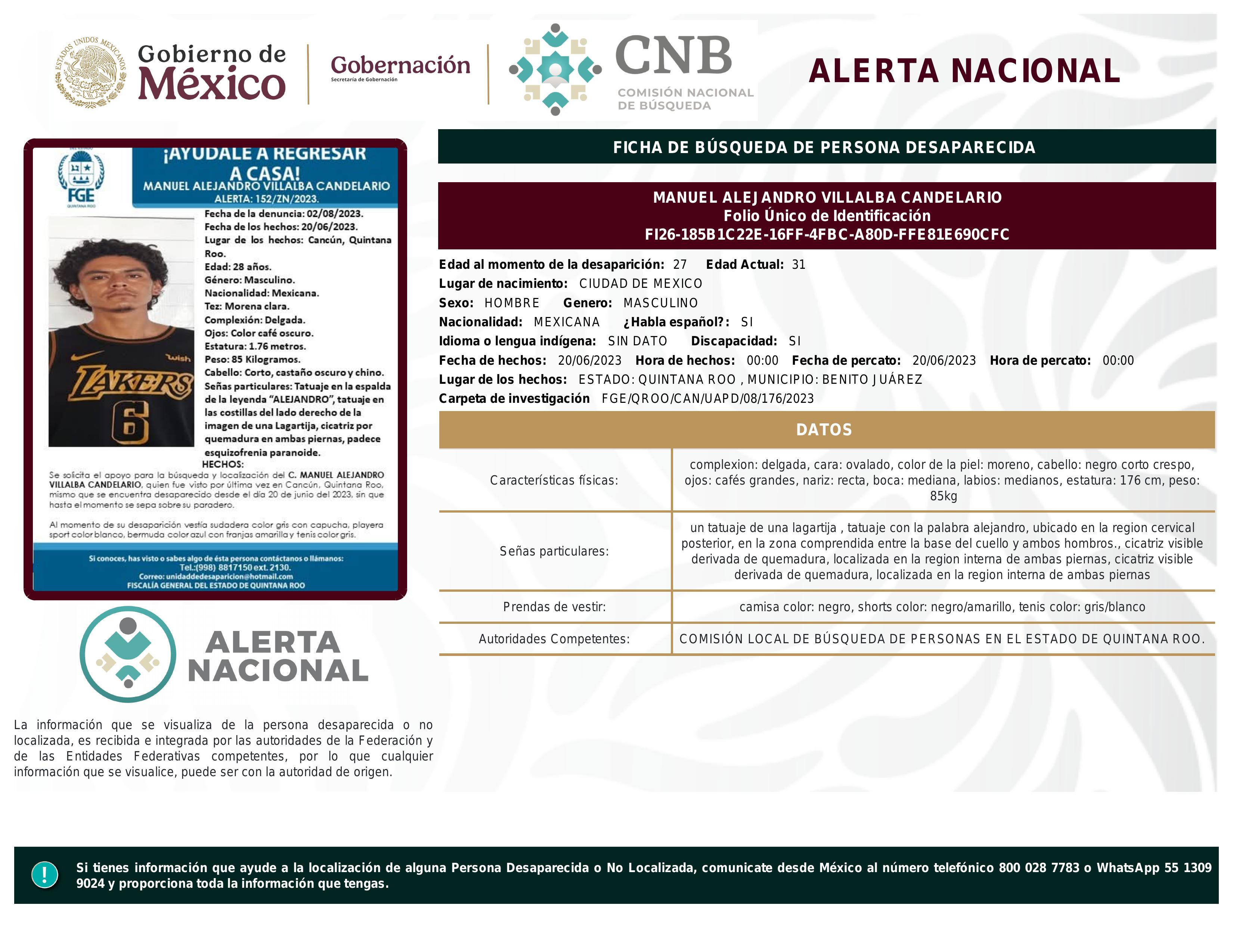 alerta nacional