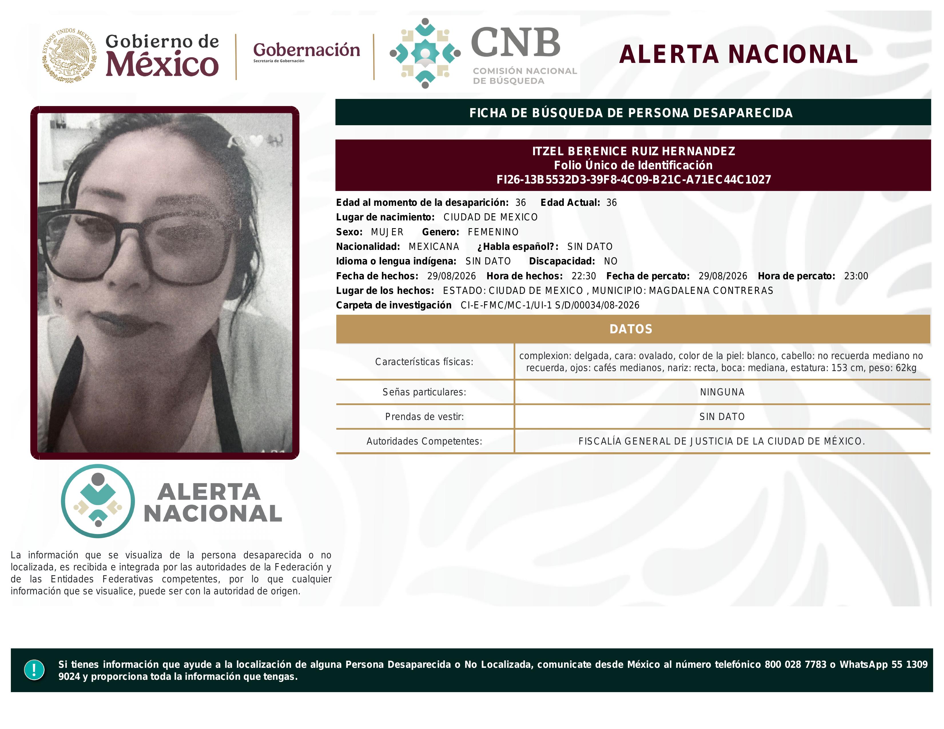 alerta nacional