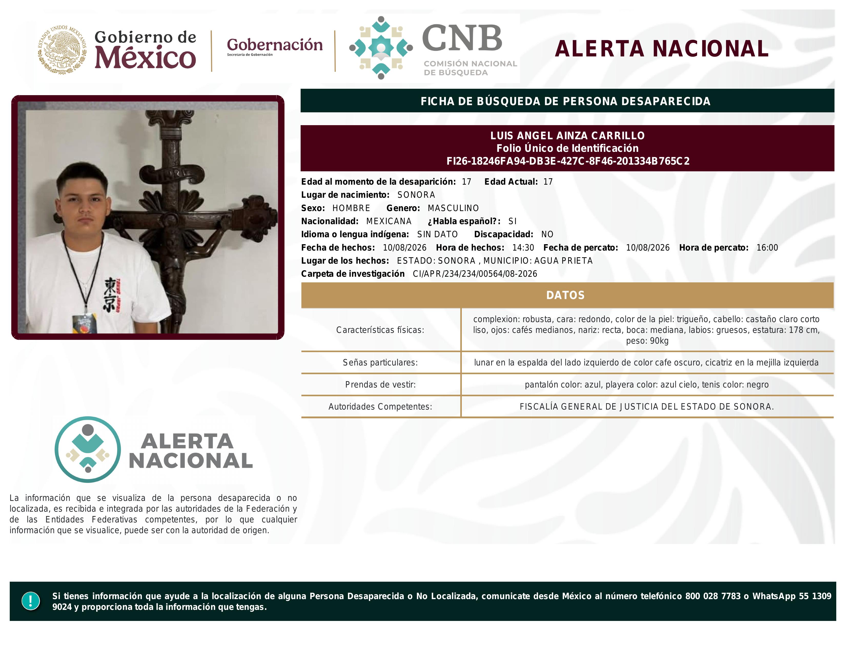 alerta nacional