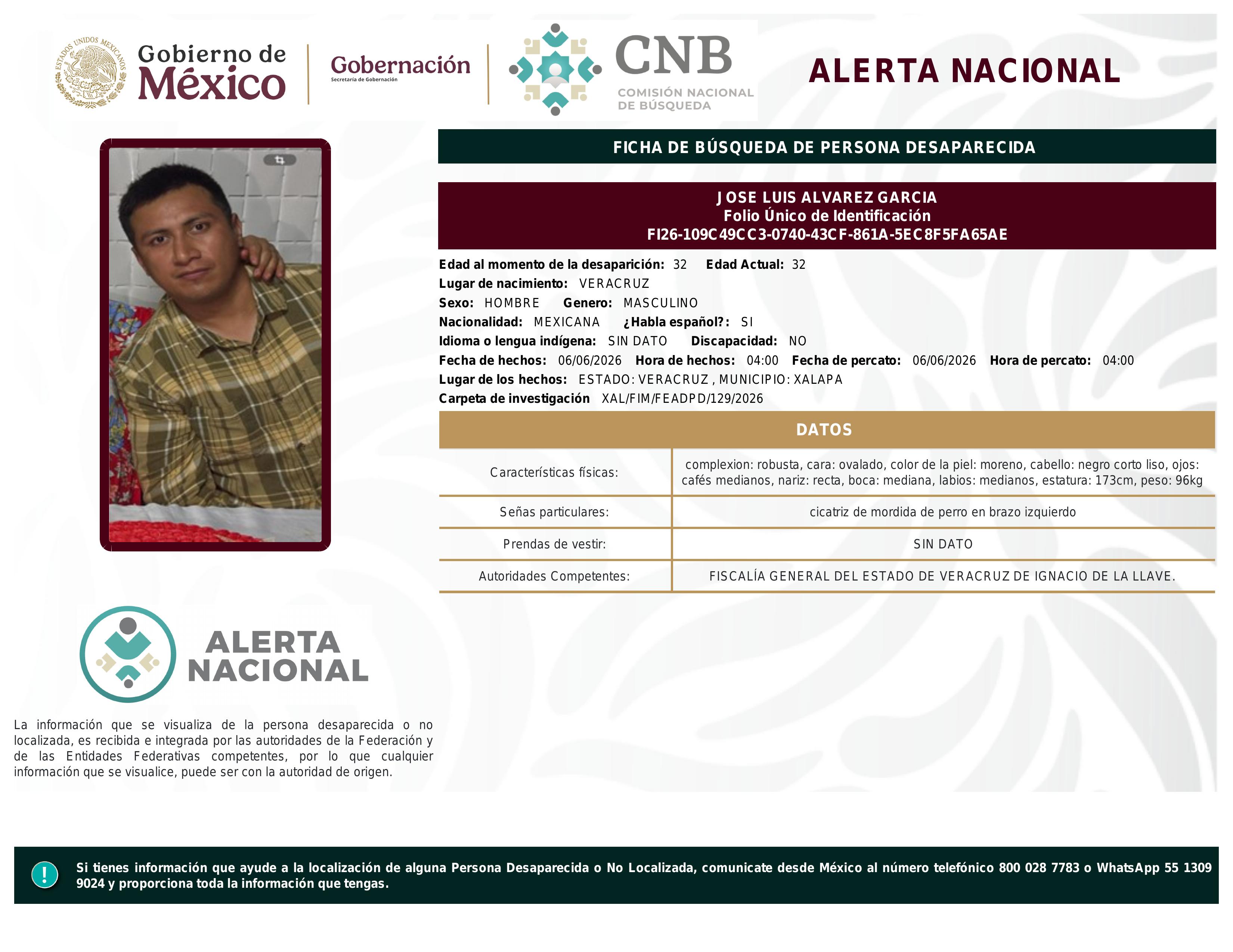 alerta nacional