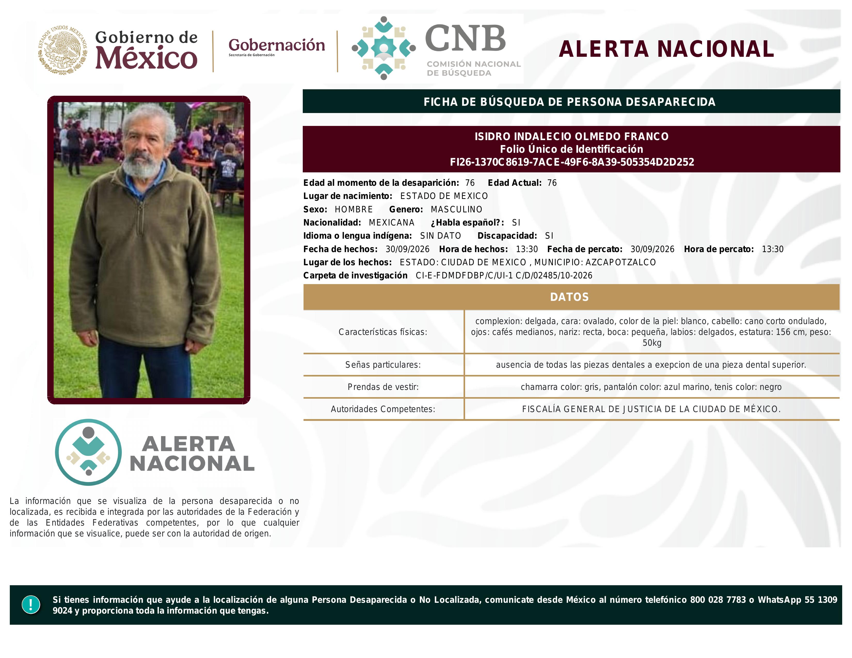 alerta nacional