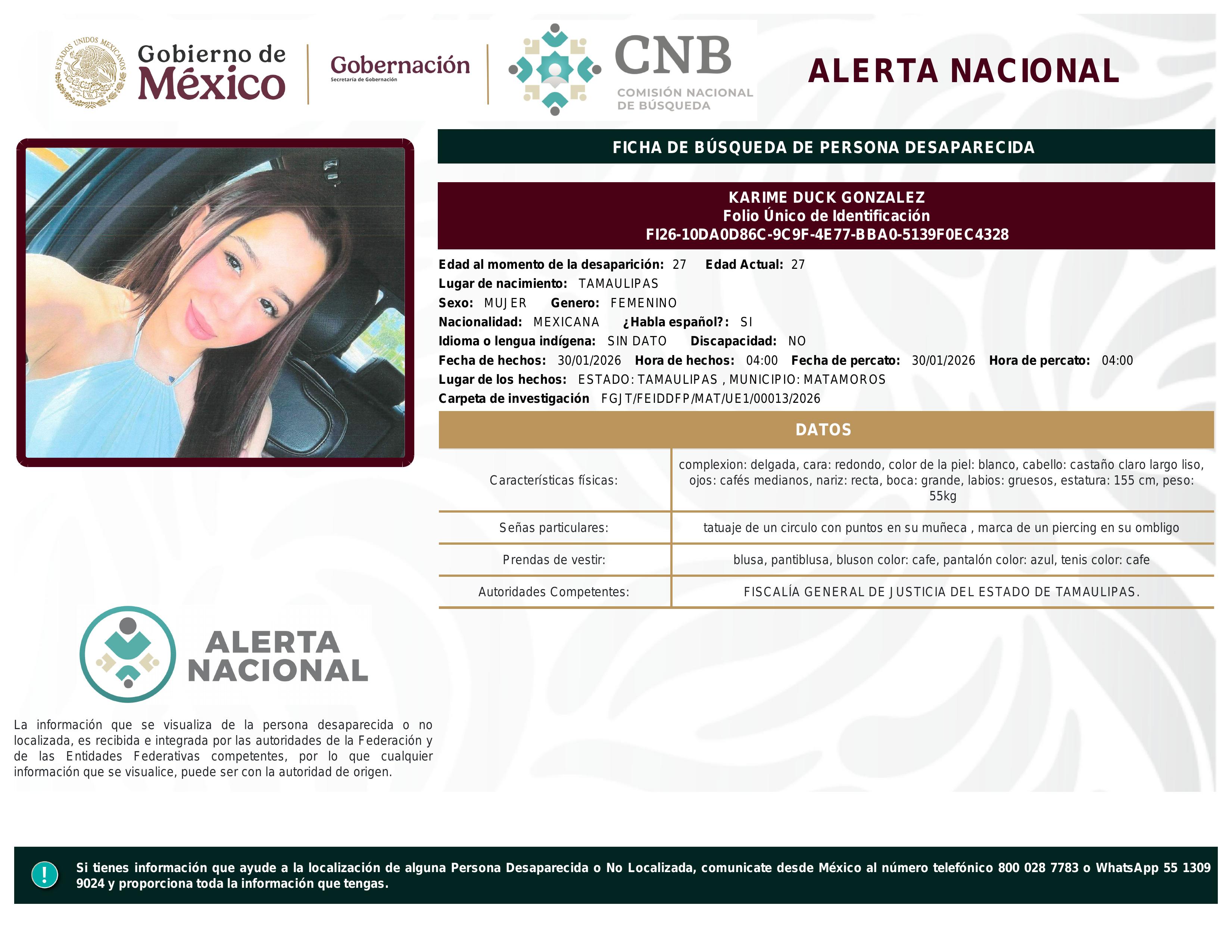 alerta nacional