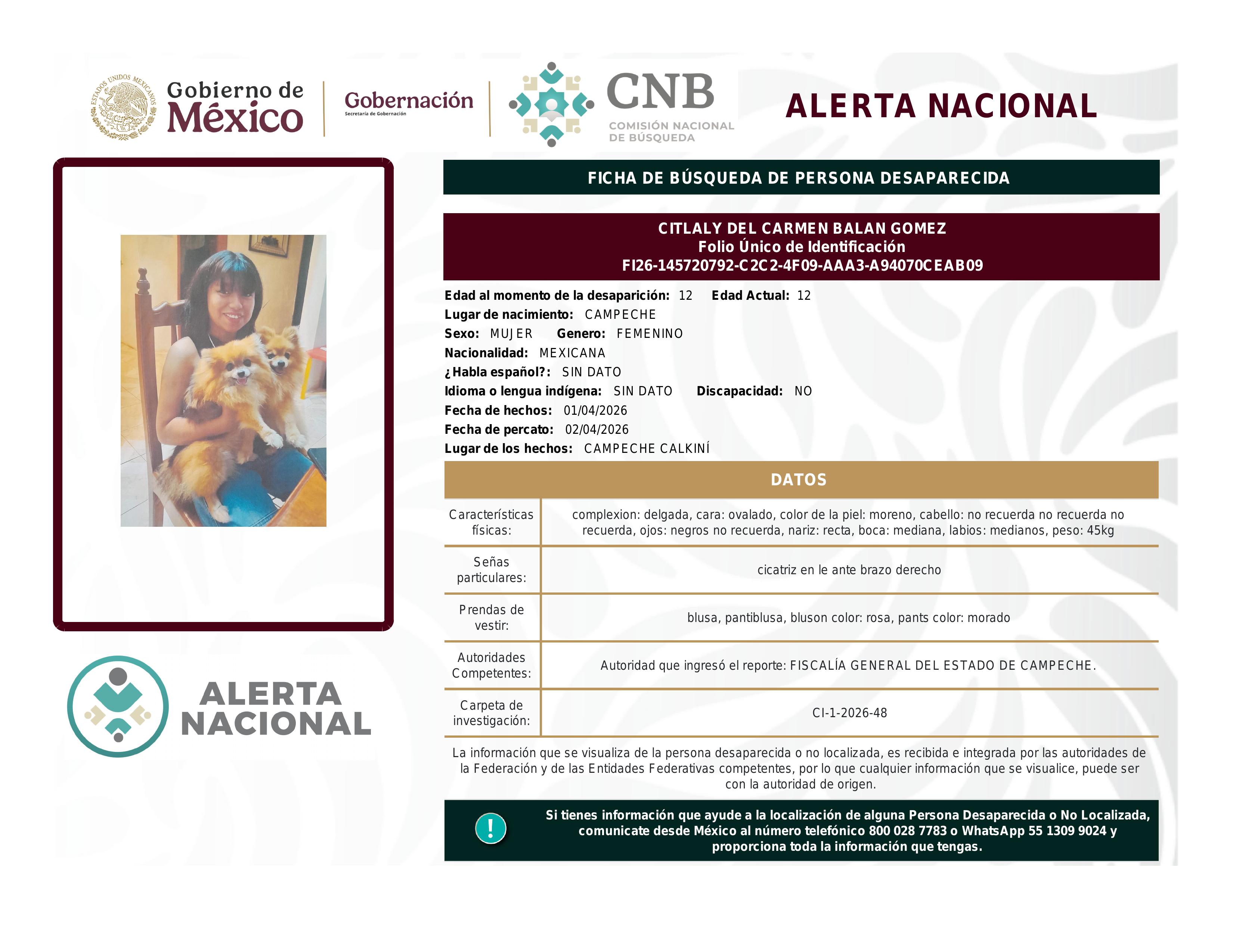alerta nacional