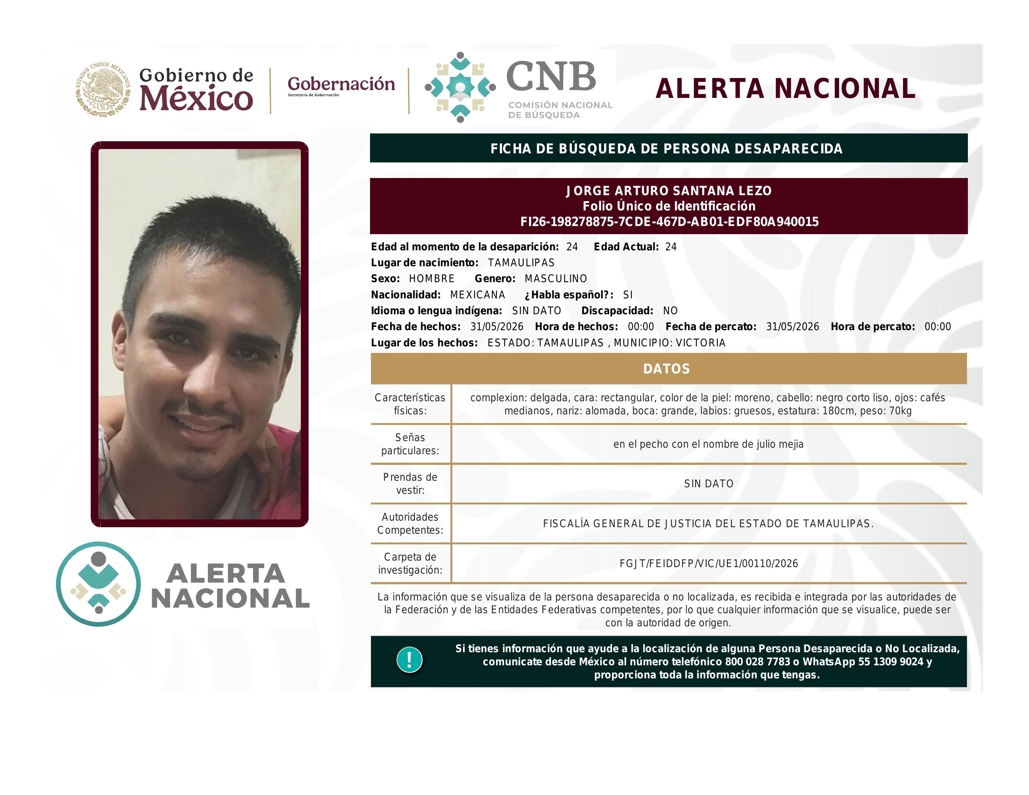 alerta nacional