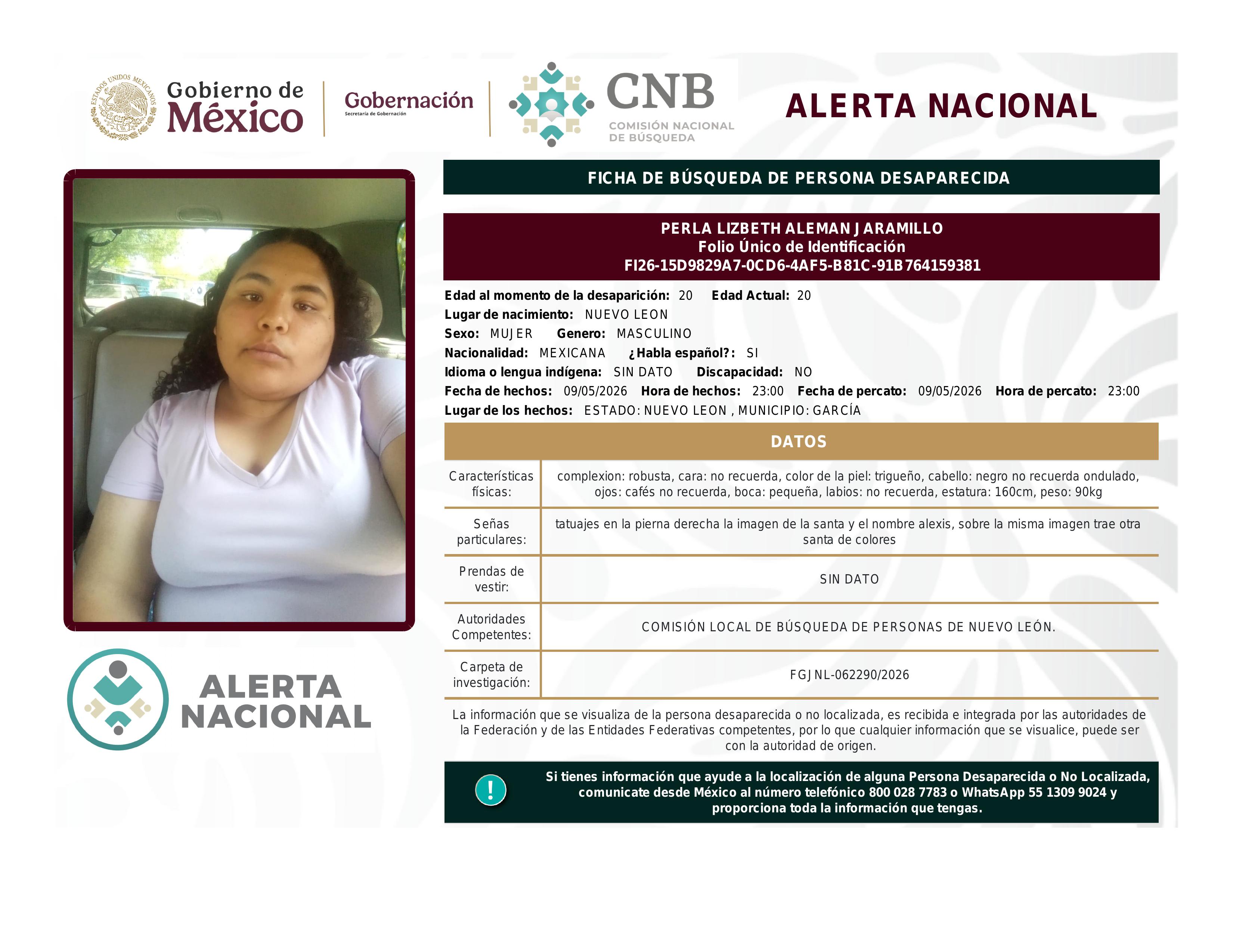 alerta nacional
