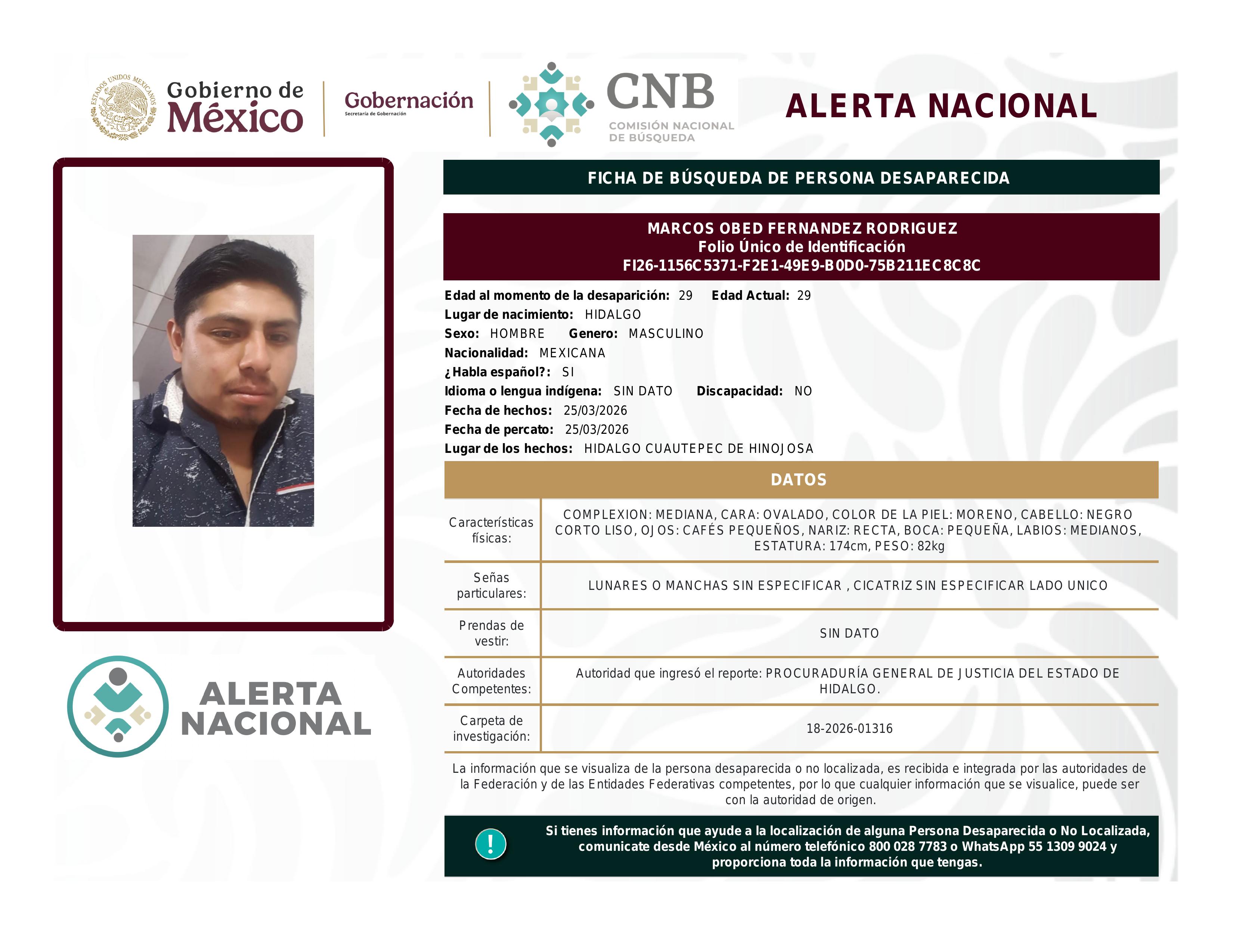alerta nacional