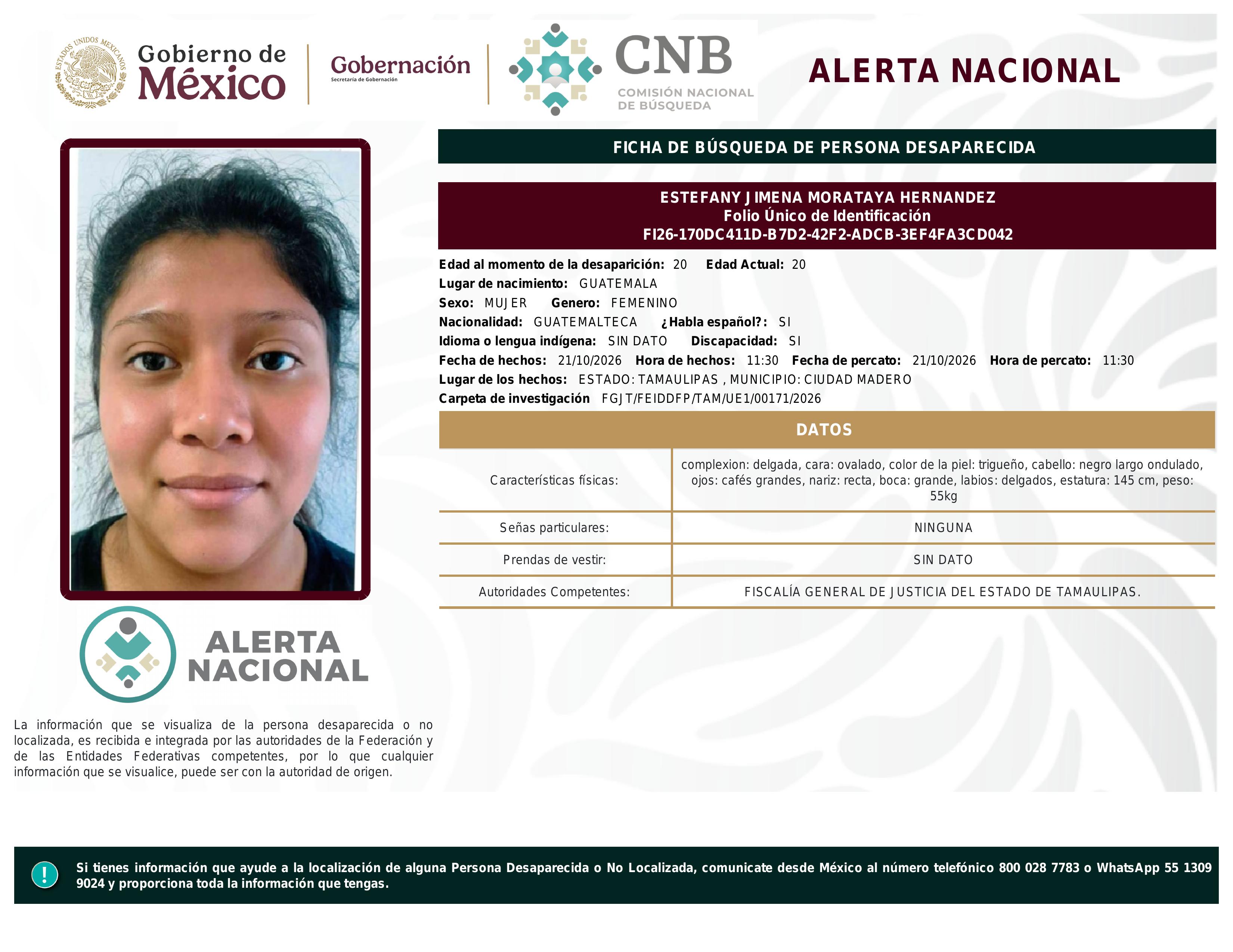alerta nacional