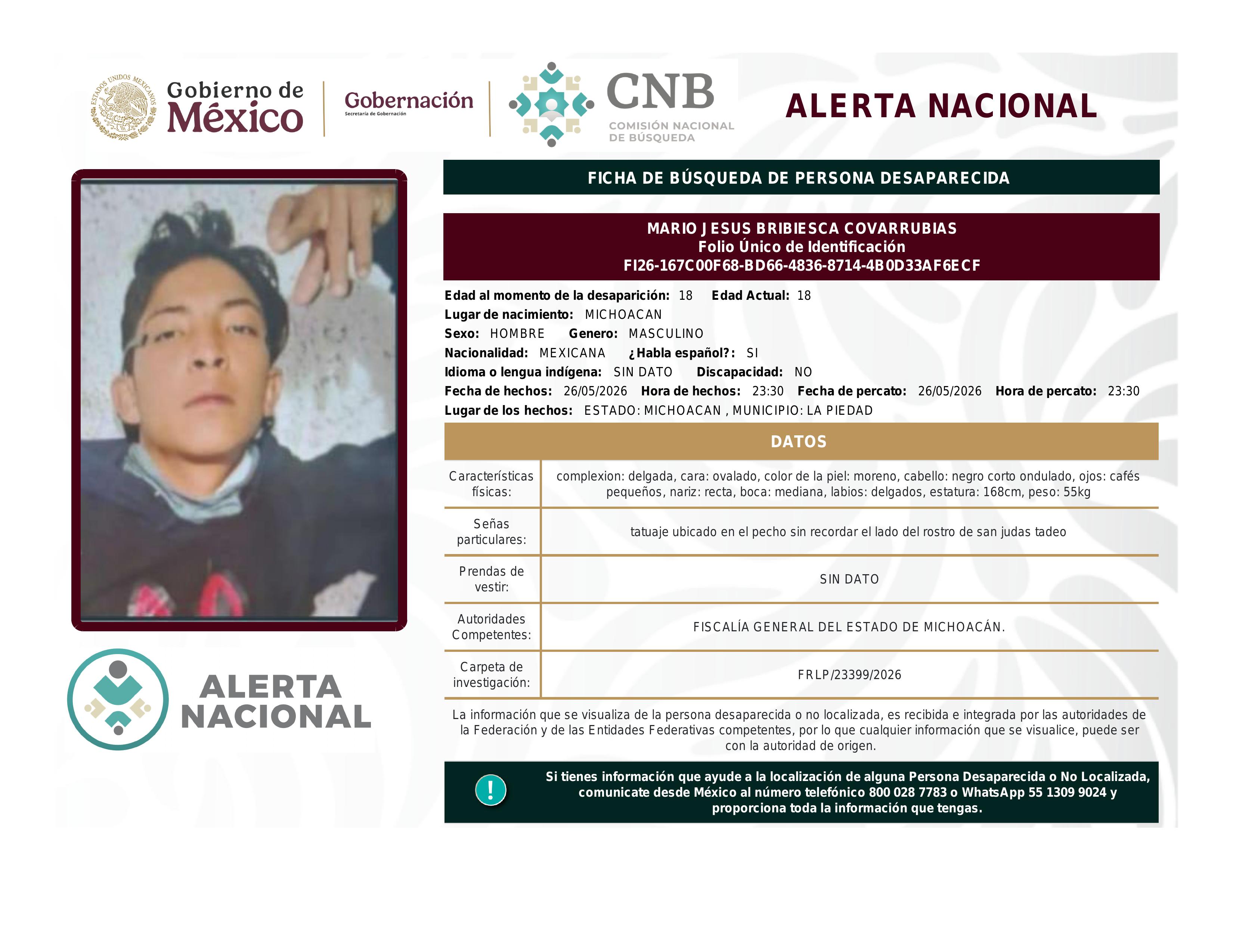 alerta nacional