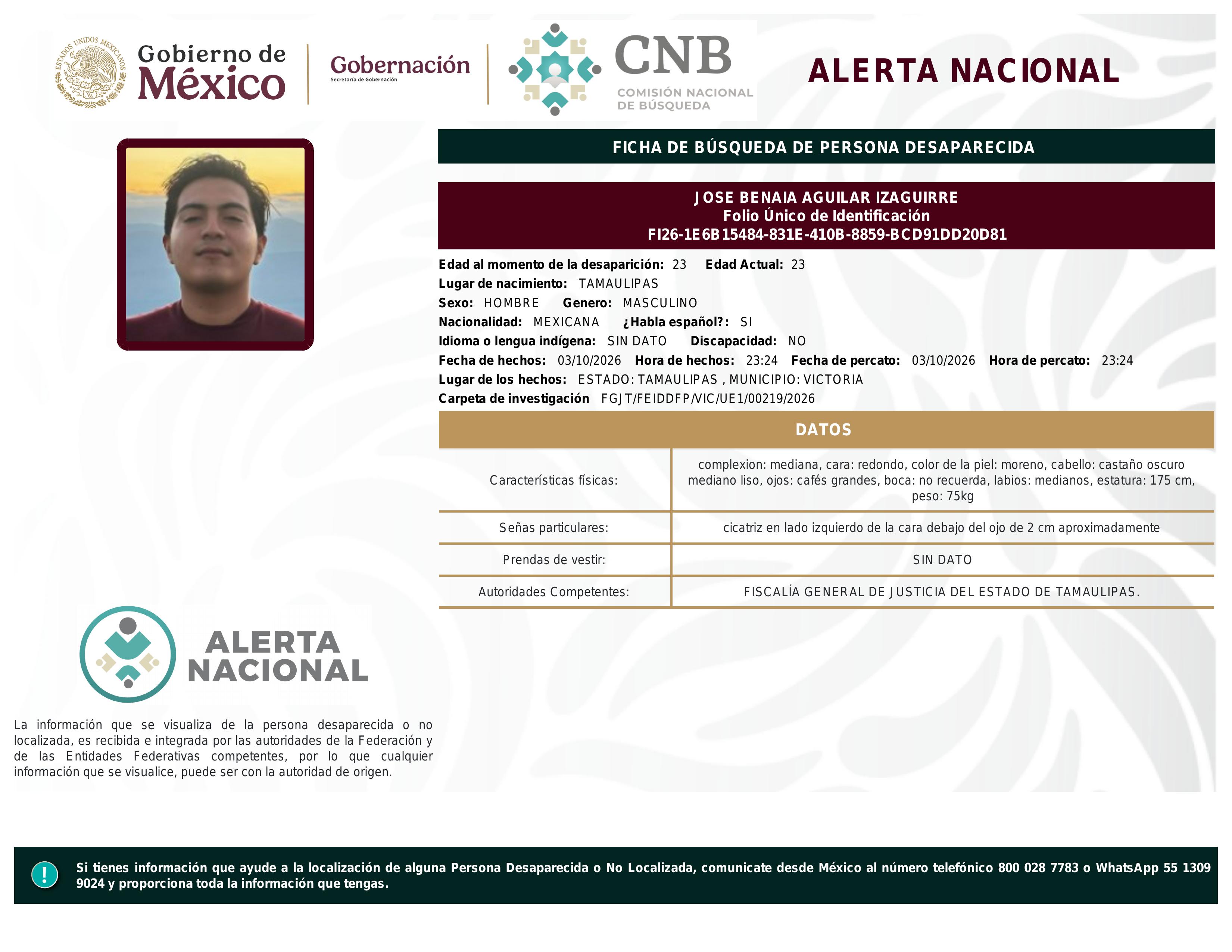 alerta nacional