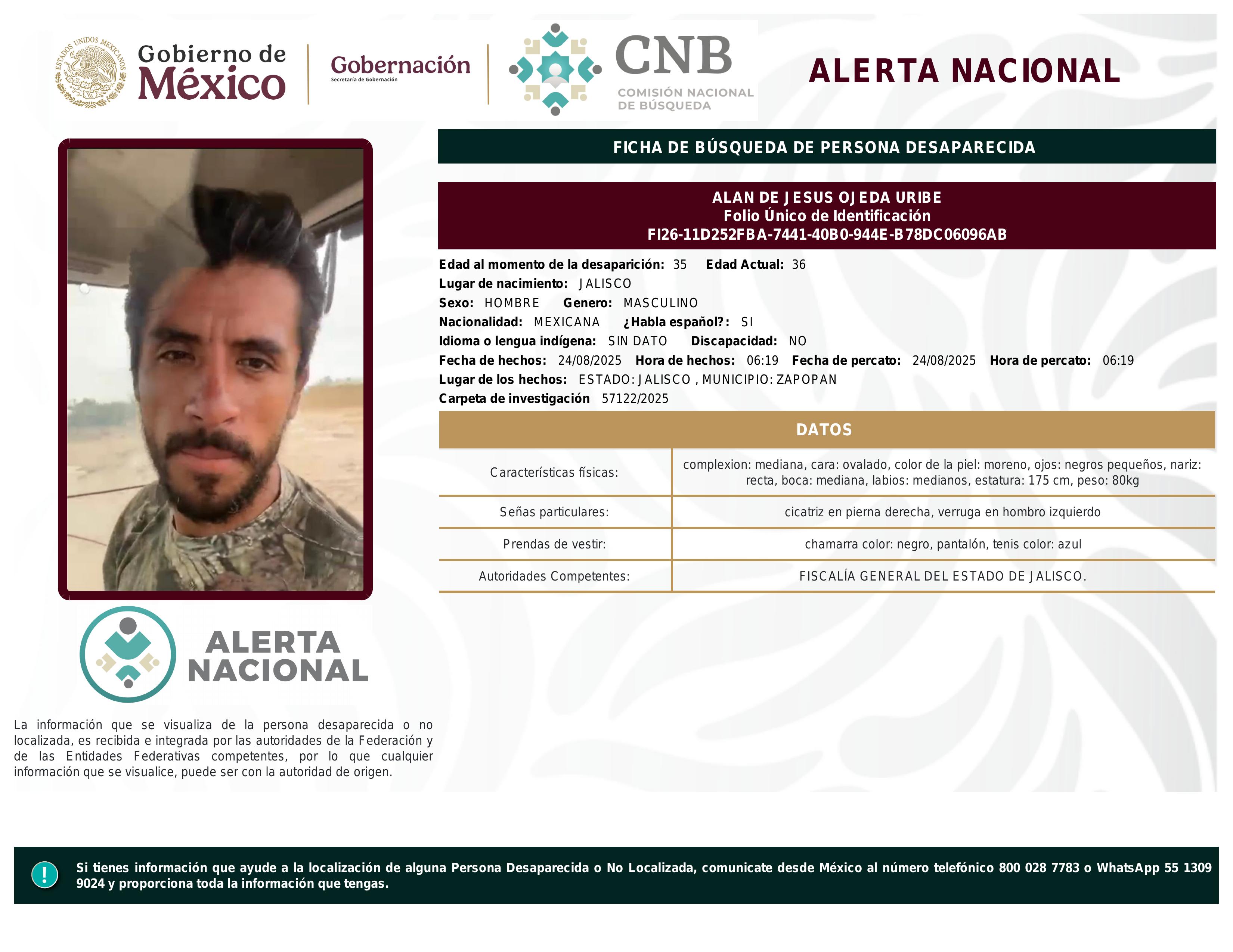 alerta nacional